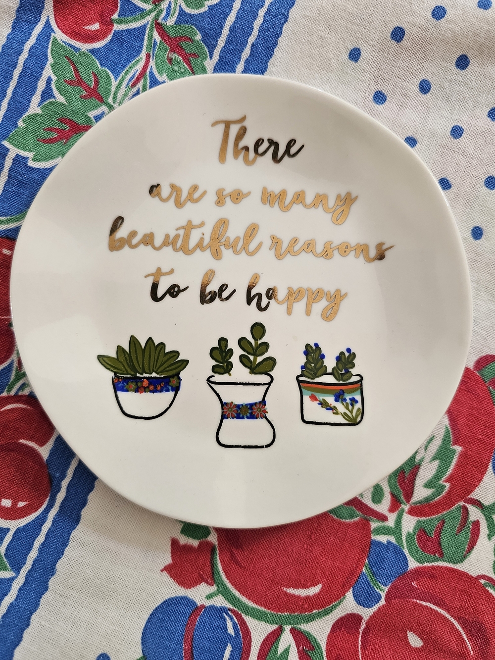 EUC Natural Life Plants Trinket Dish
